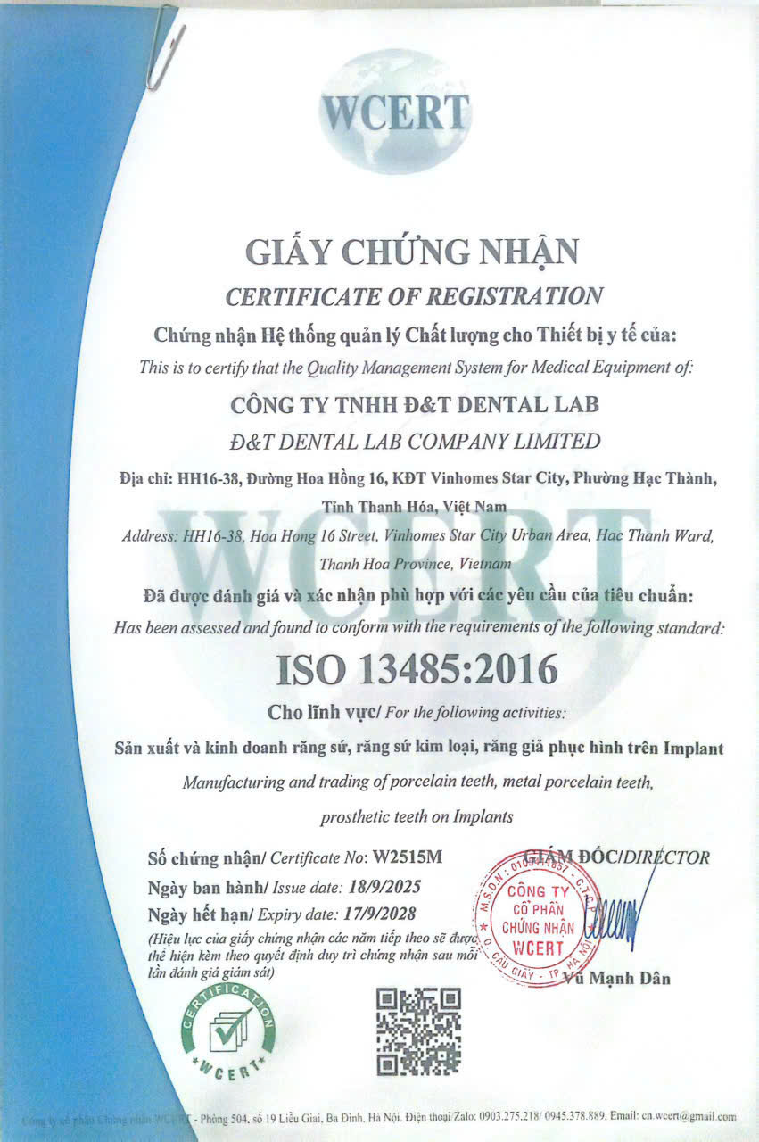 Chứng nhận Hệ thống quản lý Chất lượng cho Thiết bị y tế ISO 13485:2016
